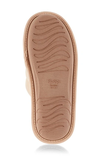 Floopi Katie Terry Knit Scuff Slipper In Taupe