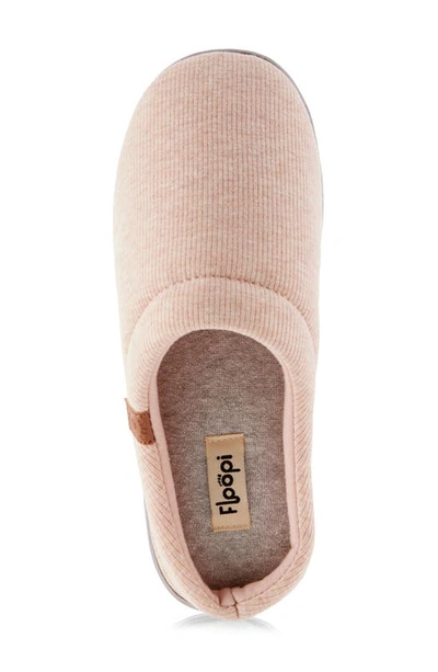 Floopi Sydney Ribbed Slipper In Peach