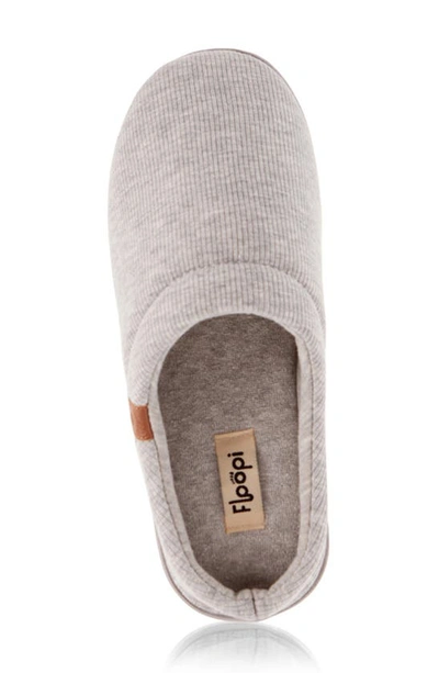 Floopi Sydney Ribbed Slipper In Grey