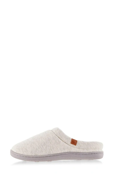 Floopi Sydney Ribbed Slipper In Stone Grey