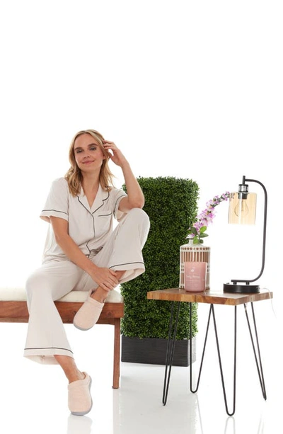 Floopi Sydney Ribbed Slipper In Peach