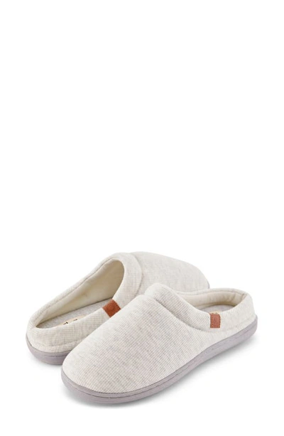 Floopi Sydney Ribbed Slipper In Stone Grey