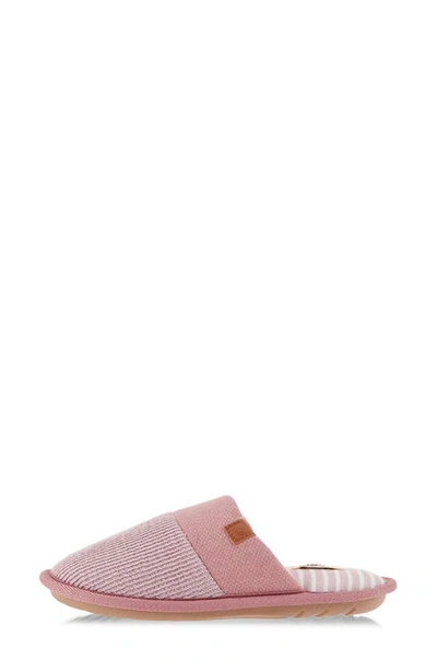 Floopi Bailey Rib Scuff Slipper In Pink