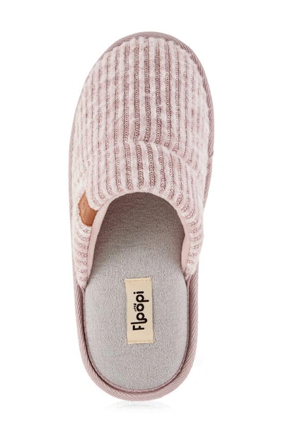 Shop Floopi Shelly Terry Quilt Scuff Slipper In Lilac