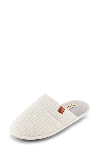 Shop Floopi Shelly Terry Quilt Scuff Slipper In White