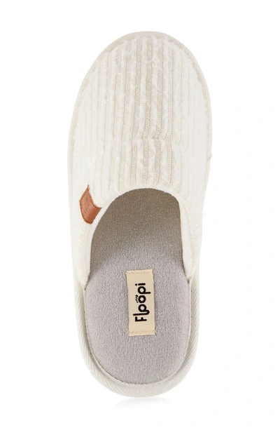 Shop Floopi Shelly Terry Quilt Scuff Slipper In White