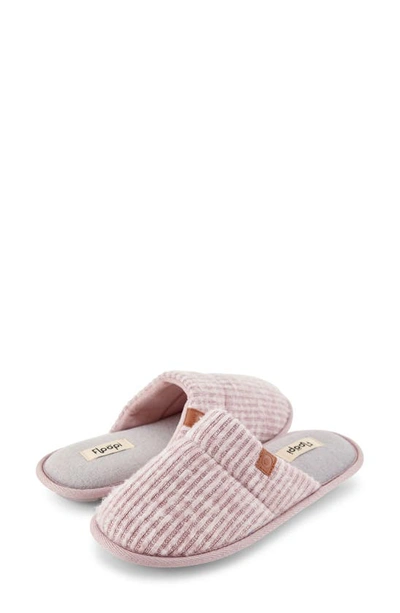 Shop Floopi Shelly Terry Quilt Scuff Slipper In Lilac