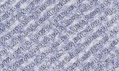 Shop Floopi Aurora Knit Scuff Slipper With Faux Fur Lining In Blue