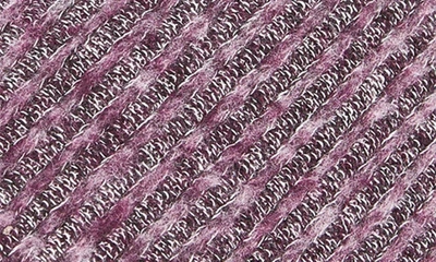 Floopi Aurora Knit Scuff Slipper With Faux Fur Lining In Purple