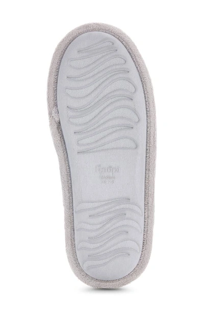 Floopi Victoria Chenille Scuff Slipper In Grey