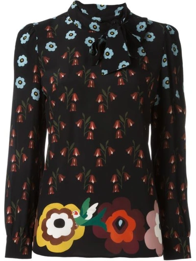 Shop Red Valentino Floral Print Blouse