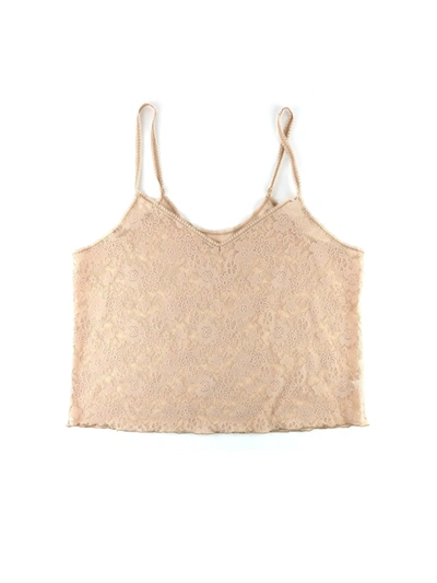 Shop Hanky Panky Plus Size Daily Lace Camisole In Beige