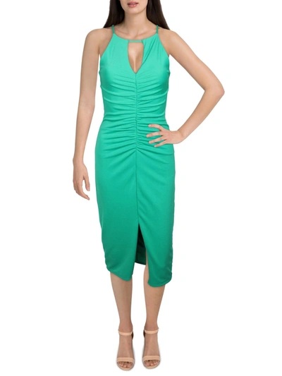 Shop B Darlin Juniors Womens Racerback Midi Cocktail And Party Dress In Green