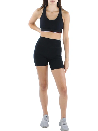 Shop Fourlaps Circuit Womens Nylon Sports Bra In Black