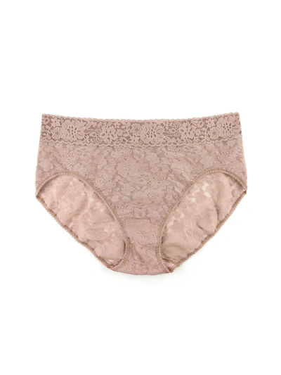 Shop Hanky Panky Plus Size Daily Lace French Brief In Beige