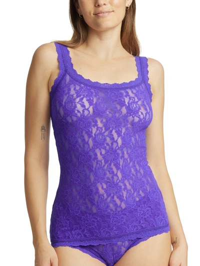 Shop Hanky Panky Signature Lace Unlined Camisole In Purple