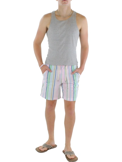 Shop Polo Ralph Lauren Mens Striped Relaxed Fit Casual Shorts In Multi