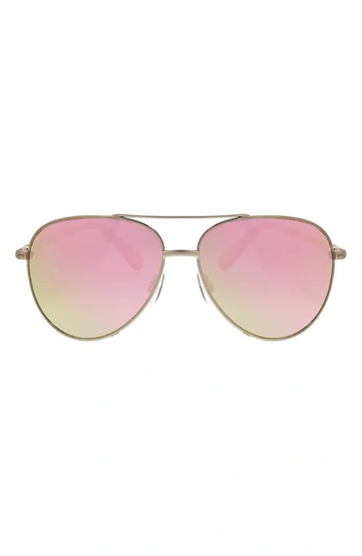 Shop Bcbg 47mm Gradient Aviator Sunglasses In Shiny Silver