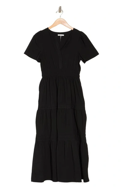 Stitchdrop Tempe Cotton Maxi Dress In Black