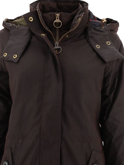 Shop Barbour "cannich Wax" Parka In Brown