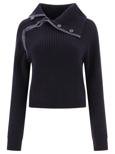 Shop Jacquemus "la Maille Vega" Sweater In Blue