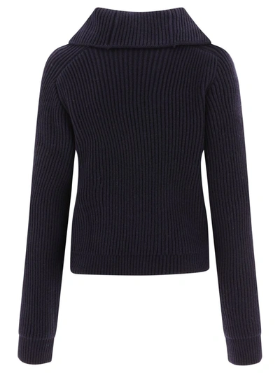 Shop Jacquemus "la Maille Vega" Sweater In Blue