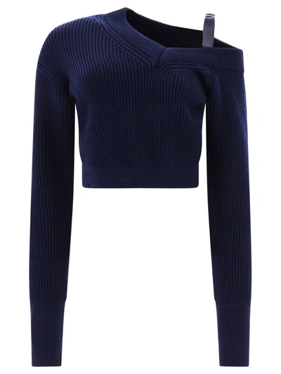 Shop Jacquemus "la Maille Seville" Sweater In Blue