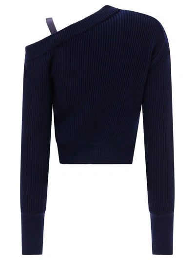 Shop Jacquemus "la Maille Seville" Sweater In Blue