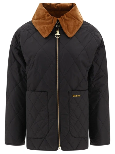Shop Barbour "woodhall" Quilted Jacket In Black