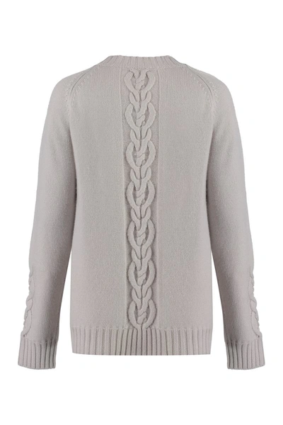 Shop 's Max Mara Ginny Wool-blend Crew-neck Sweater In Ecru