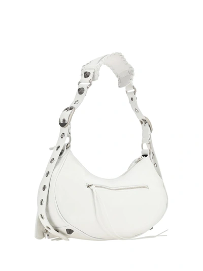 Shop Balenciaga Shoulder Bags In Optic White