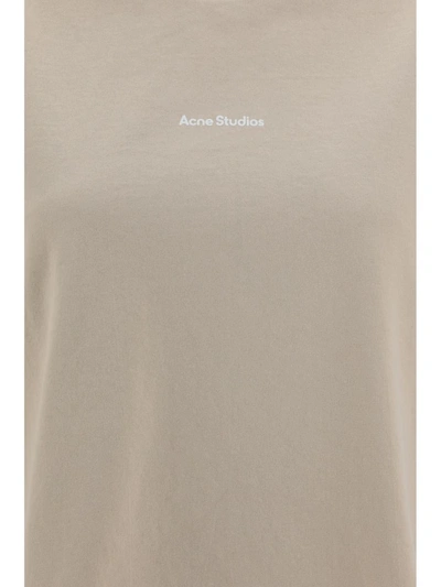 Shop Acne Studios T-shirts In Champagne Beige