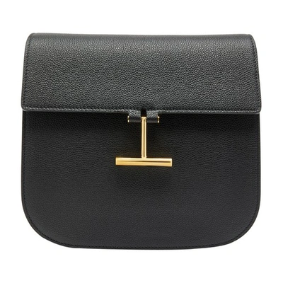 Shop Tom Ford Tara Medium Bag With Shoulder Strap In Black