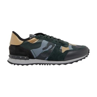 Shop Valentino Rockrunner Sneakers In Grey_m_view_d_be_gri