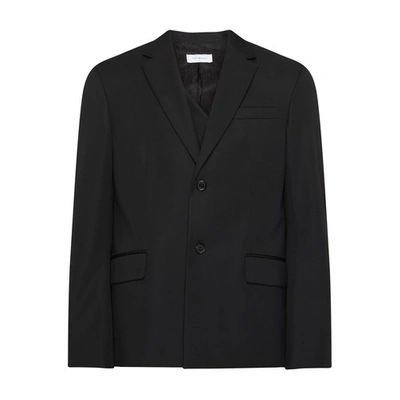 Shop Off-white Ow Wo Strap Relax Jacket In Black_black
