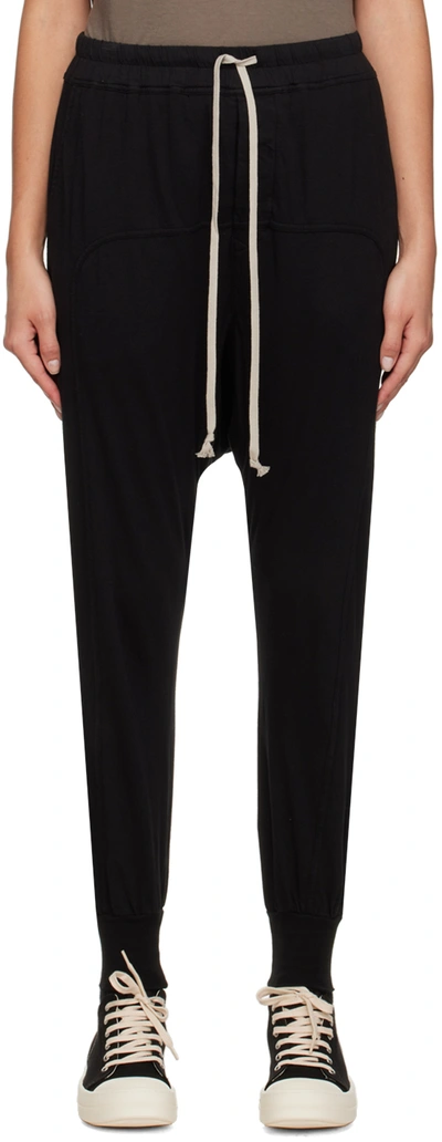 Shop Rick Owens Drkshdw Black Drawstring Lounge Pants In 09 Black