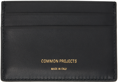 Shop Common Projects Black Stamp Card Holder In 7547 Black