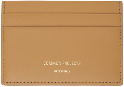 Shop Common Projects Tan Stamp Card Holder In 1302 Tan