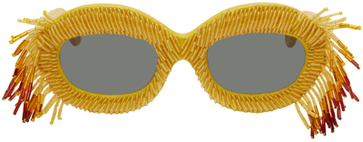 Shop Marni Yellow Retrosuperfuture Edition Ik Kil Cenote Sunglasses In Special
