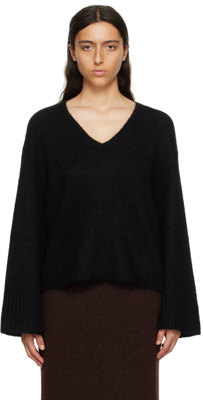 Shop By Malene Birger Black Cimone Sweater In 050 Black