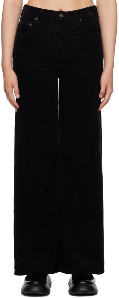 Shop Citizens Of Humanity Black Paloma Trousers