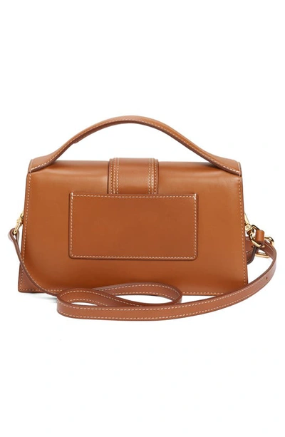 Shop Jacquemus Le Grand Bambino Leather Shoulder Bag In Light Brown 2 811