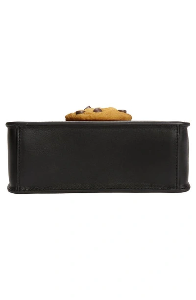 Shop Puppets And Puppets Small Leather Cookie Bag In Black