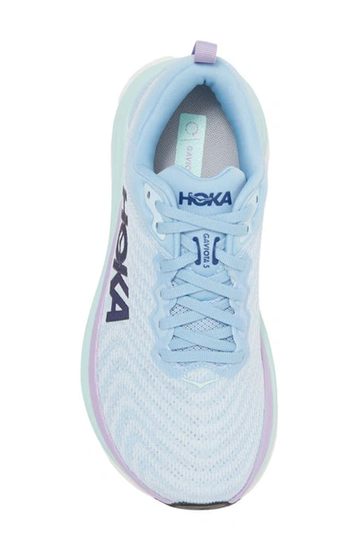 Shop Hoka Gaviota 5 Running Shoe In Airy Blue / Sunlit Ocean