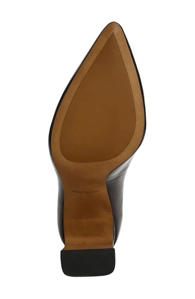 Shop Vince Camuto Dalmanara Pointed Toe Pump In Petit Sirah Brushed Patent