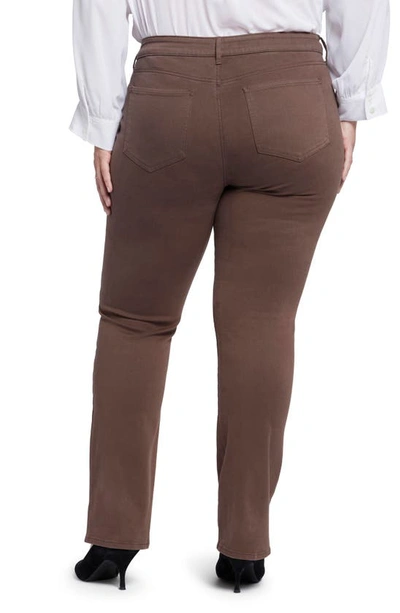 Nydj Marilyn Straight Leg Jeans In Coffee Bean