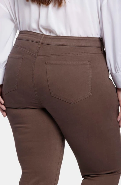 Nydj Marilyn Straight Leg Jeans In Coffee Bean