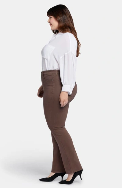 Nydj Marilyn Straight Leg Jeans In Coffee Bean