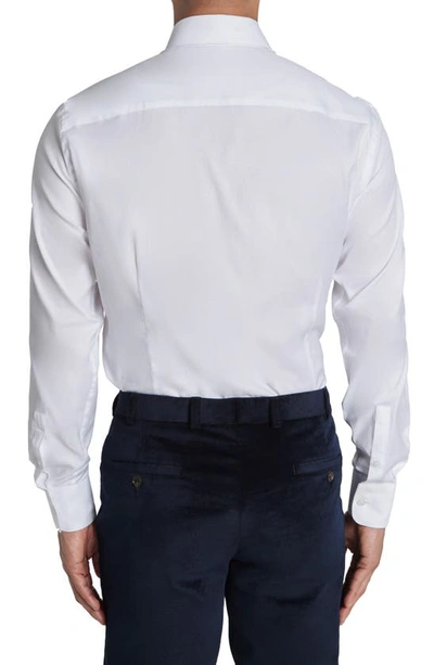 Shop Jack Victor De Lavigne Cotton Dress Shirt In White