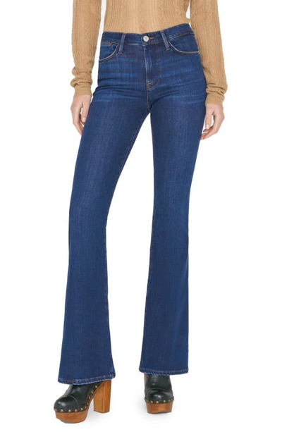 Shop Frame Le High Waist Flare Jeans In Majesty